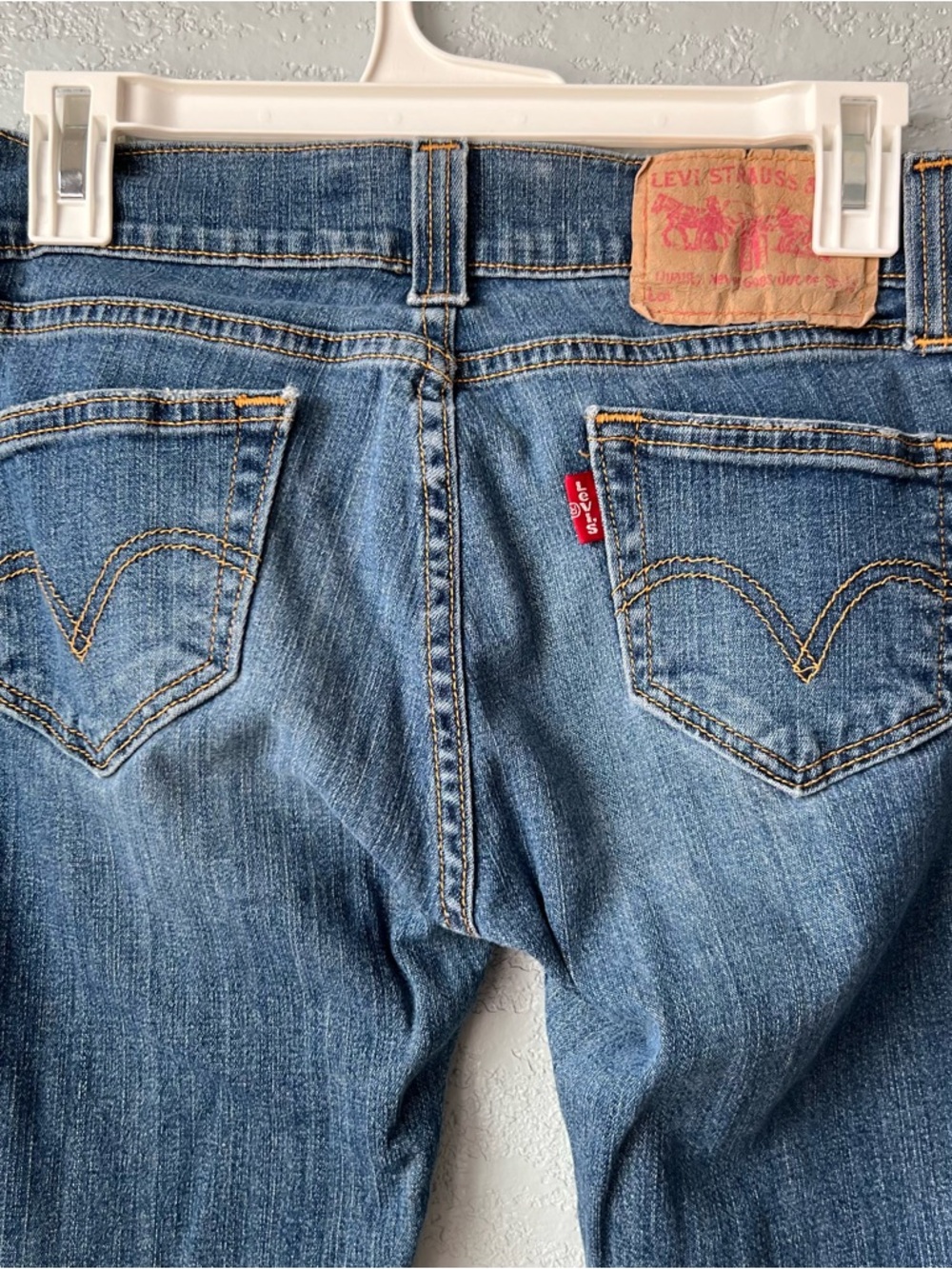 Vintage Y2K Levi’s Slouch Straight Jeans Low Rise Medium Wash Denim Size 3 - Picture 6 of 7
